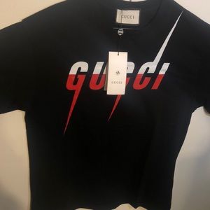 T-SHIRT WITH GUCCI BLADE PRINT